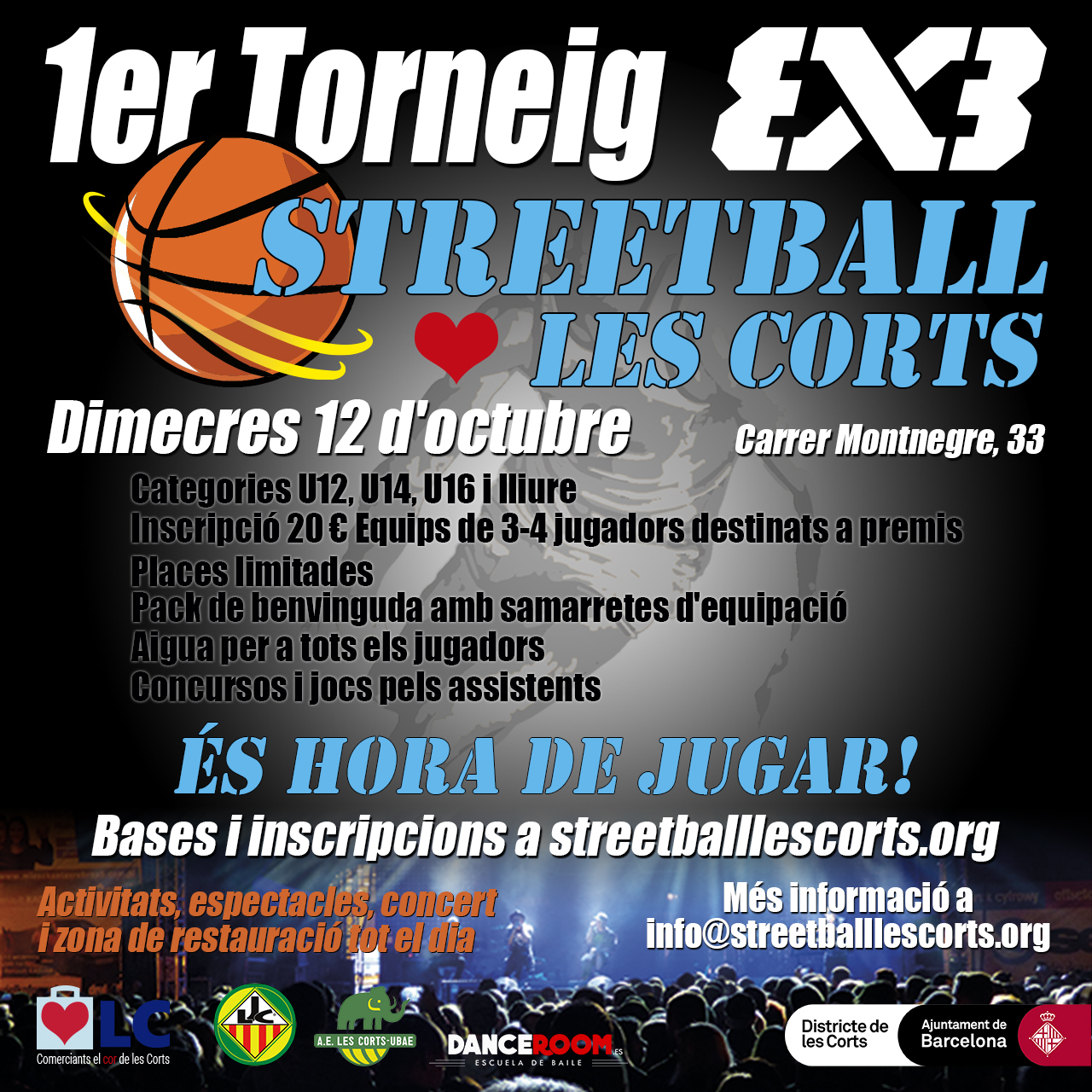 1er Torneo 3x3 Streetball ♥ les Corts